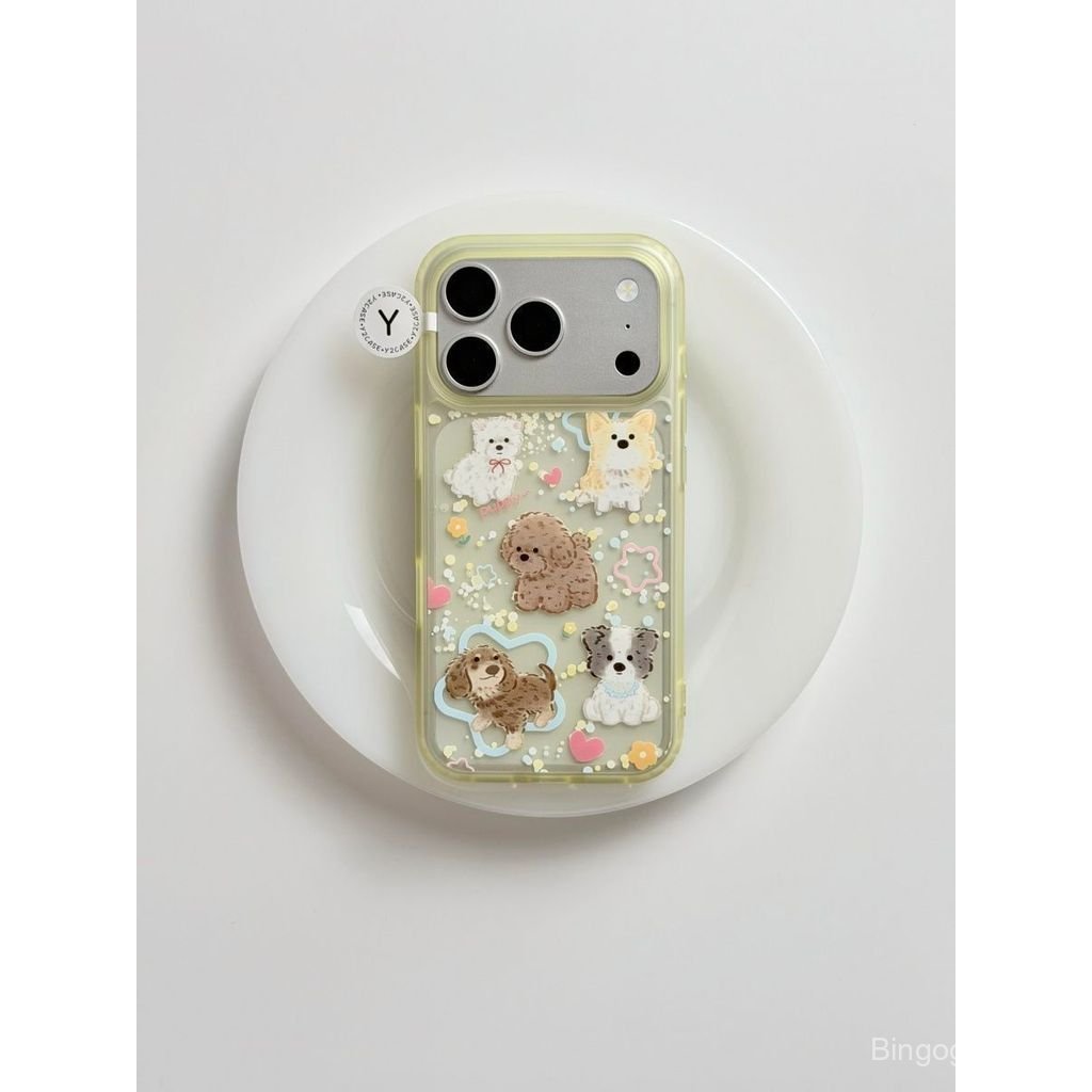 Ốp Điện Thoại Thích Hợp Cho iPhone 11 12 13 14 15 16 17 Pro max Plus Air Graffiti Puppy Vỏ Bảo Vệ Ch
