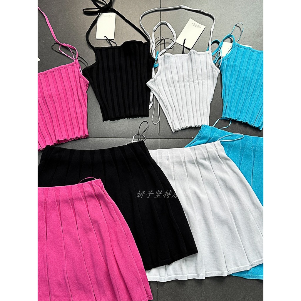 Playful Hot Girl Barbie Suit ~ Ngoại Thương K Home Gợi Cảm Tinh Tế Hot Girl Suit Mùa Hè Dệt Kim Dopa