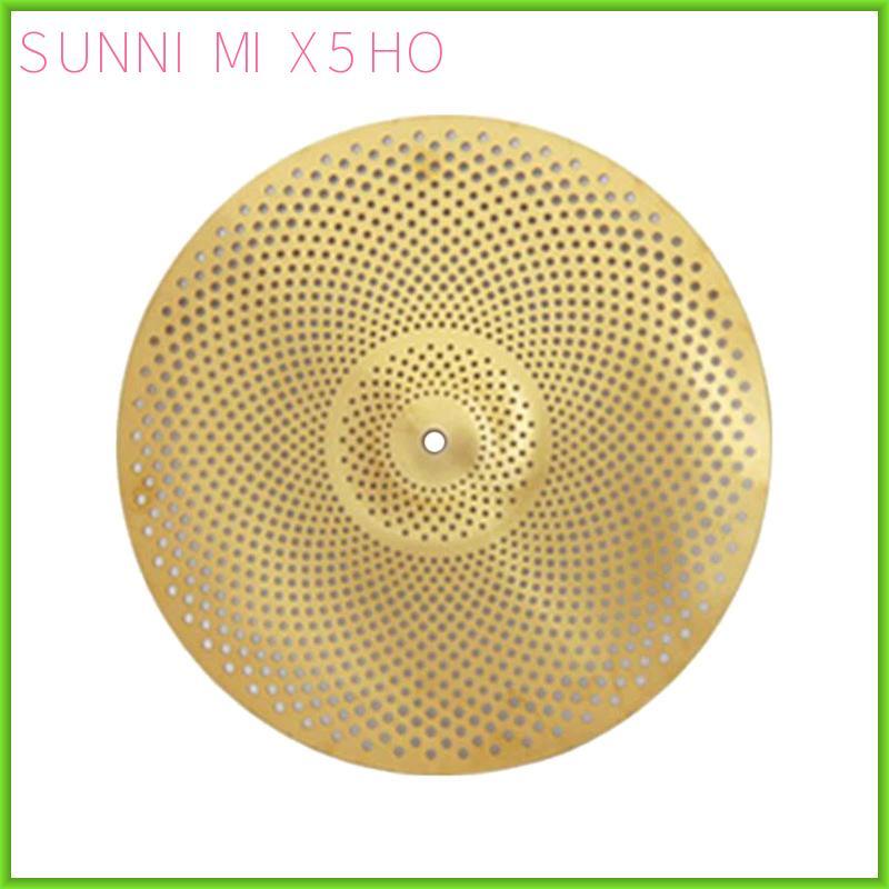 Yên tĩnh Cymbal Trống Thực hành Cymbal Hợp kim Cymbal Tắt tiếng Phụ kiện Bộ gõ Thiết kế lỗ độc đáo c