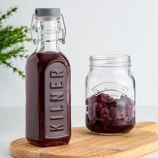 Kilner - Chai Thủy Tinh Nút Xám