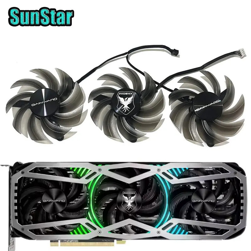 'New 82MM RTX 3030 Quạt Làm Mát GPU TH8015S2H-PCC01 FD8015U12D Dành Cho Gainward RTX 3060Ti 3070 308