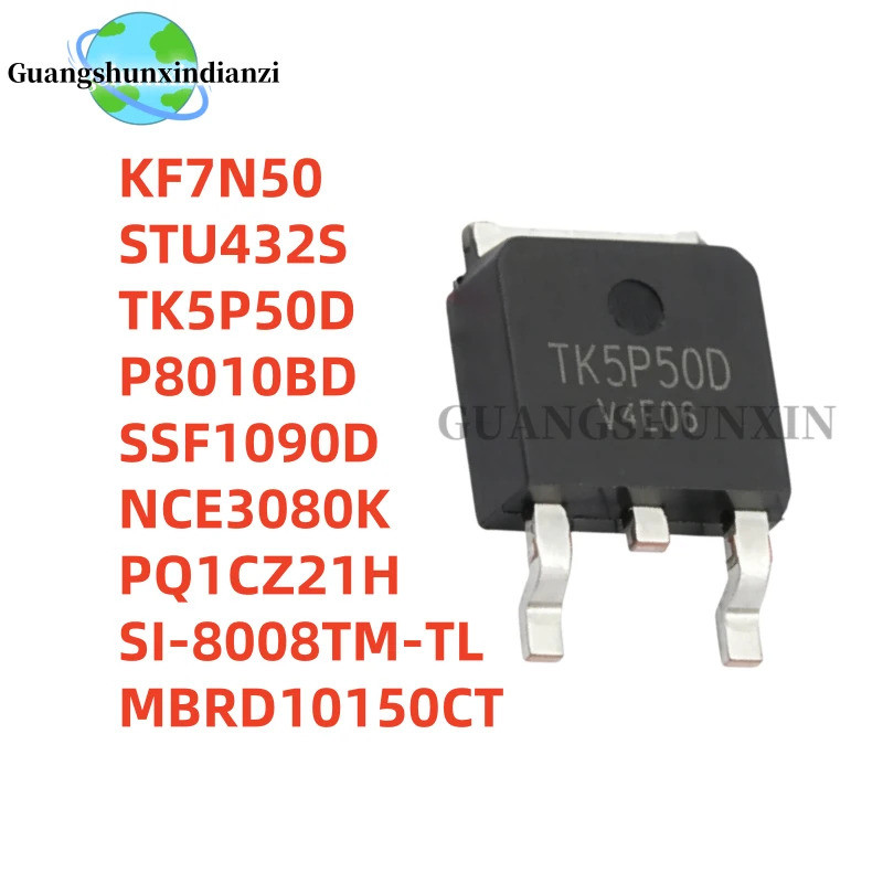 5 Chiếc TK5P50D KF7N50 SSF1090D P8010BD NCE3080K STU432S MBRD10150CT SI-8008TM-TL 8008TM PQ1CZ21H 1C