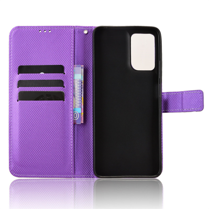 Dành Cho Motorola Moto G06 G06 Power Sang Trọng Họa Tiết Kim Cương Da PU Ví Da Dây Dành Cho Moto G06