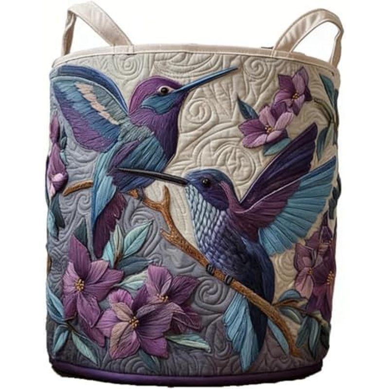 Giỏ đựng đồ giặt có tay cầm, giỏ đựng đồ bằng vải boho, giỏ đựng quần áo đa chức năng, thiết kế nhẹ 