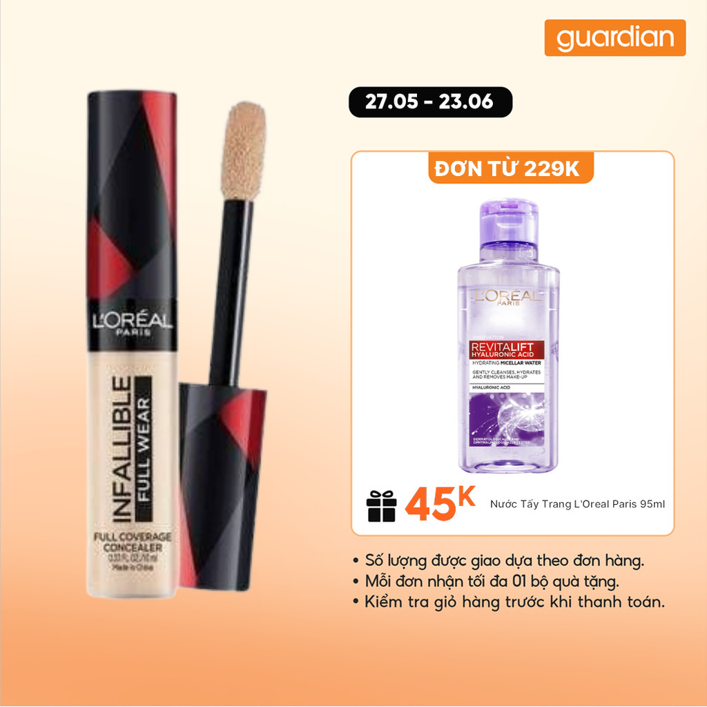Kem Che Khuyết Điểm L'Oreal Paris Infallible Full Wear Full Coverage Concealer 10ml