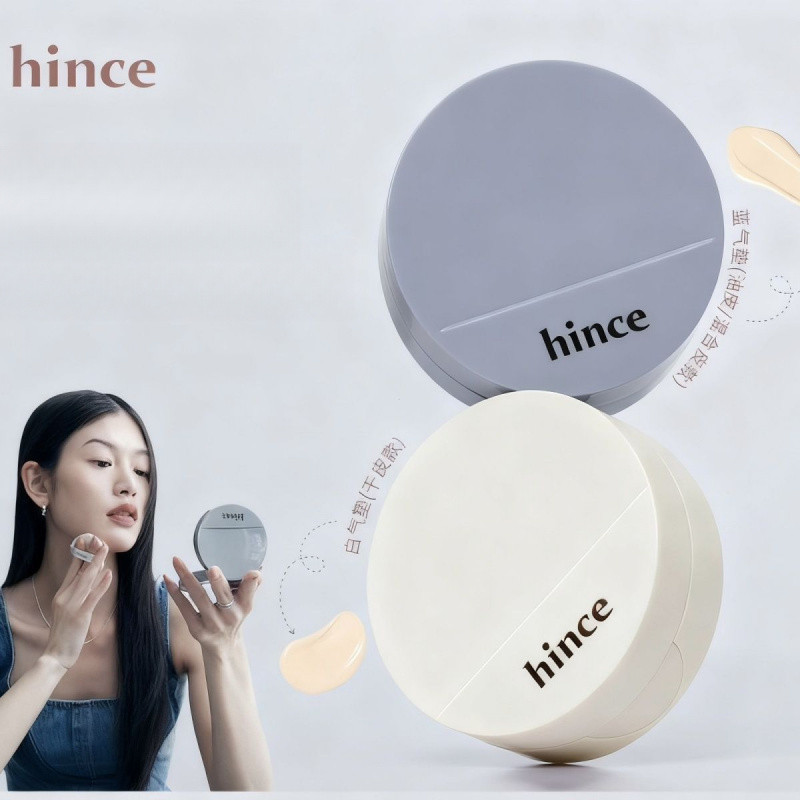 Hince Air Cushion Skin Refreshing Gloss Mist Dầu khô mềm Blue White Air Cushion Liquid Foundation La