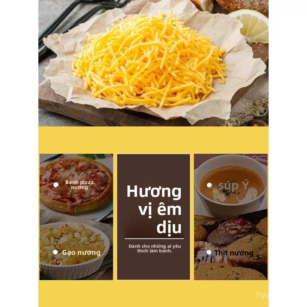 Nhập khẩu từ Mỹ, phô mai cheddar màu vàng nhạt của Domino's. Pizza phô mai Mozzarella với phô mai bà