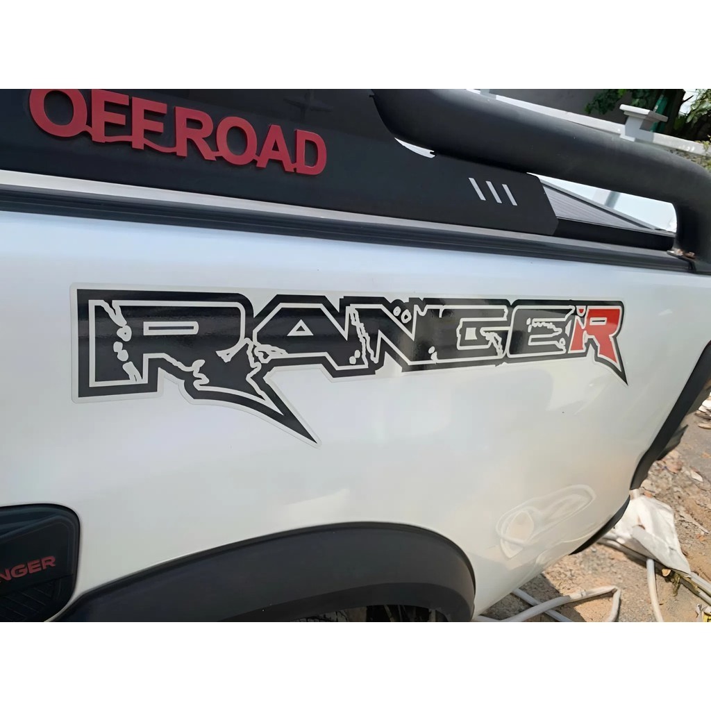 Tem chữ RAPTOR  - RANGER  MẪU MỚI dán xe Ranger. Tem chữ Raptor dán đuôi xe ford ranger