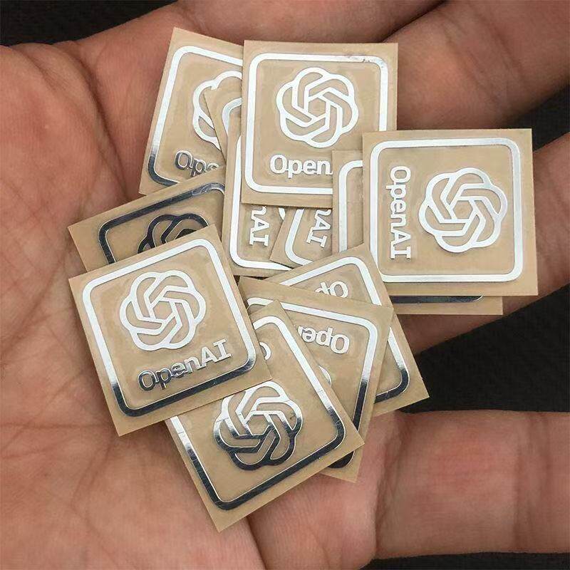 Deepseek logo openai Intelligence logo Split Metal Sticker Ngoại vi diy Nhãn dán trang trí