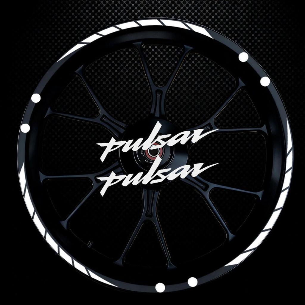 Nhãn dán vành xe máy Pulsar 17 inch phía trước phía sau đa năng | Bajaj Pulsar NS200 N250 RS200 Baja