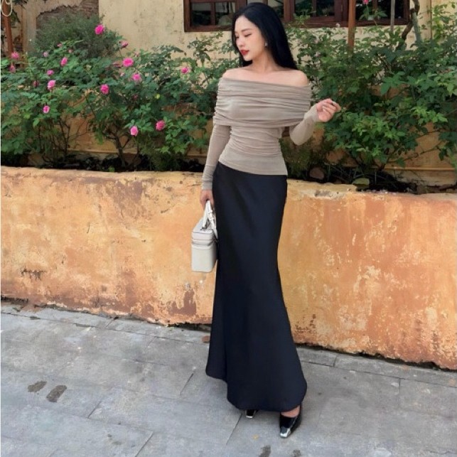pass chân váy lụa Mio lady siE M