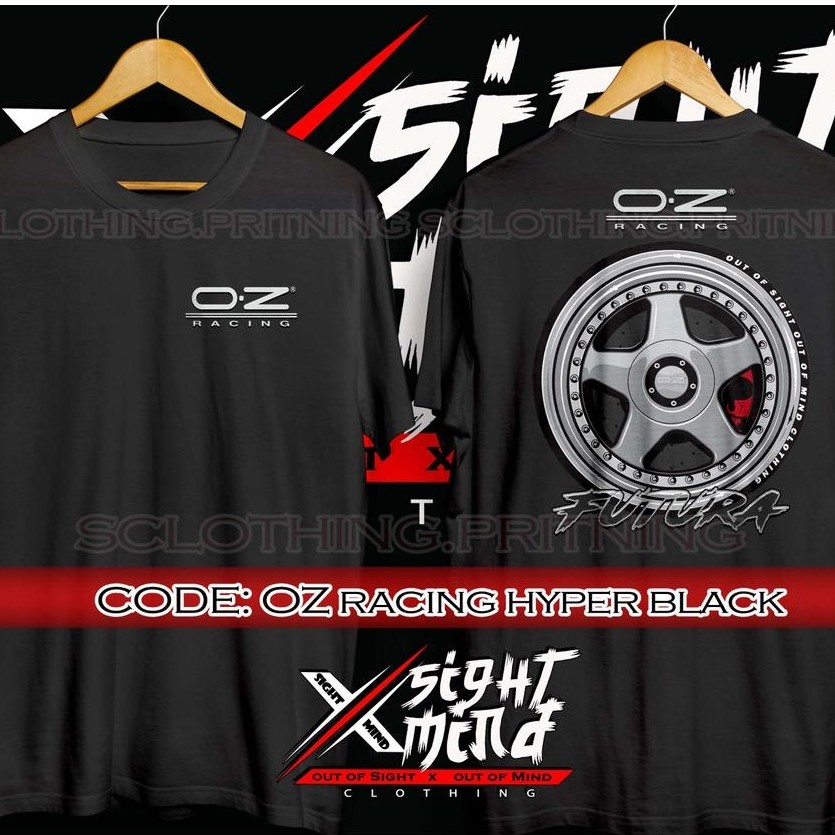 Áo thun ô tô Oz Racing Futura Mags / Baju Microfiber Jersi / Jersey Thăng hoa / Áo thun Jersey
