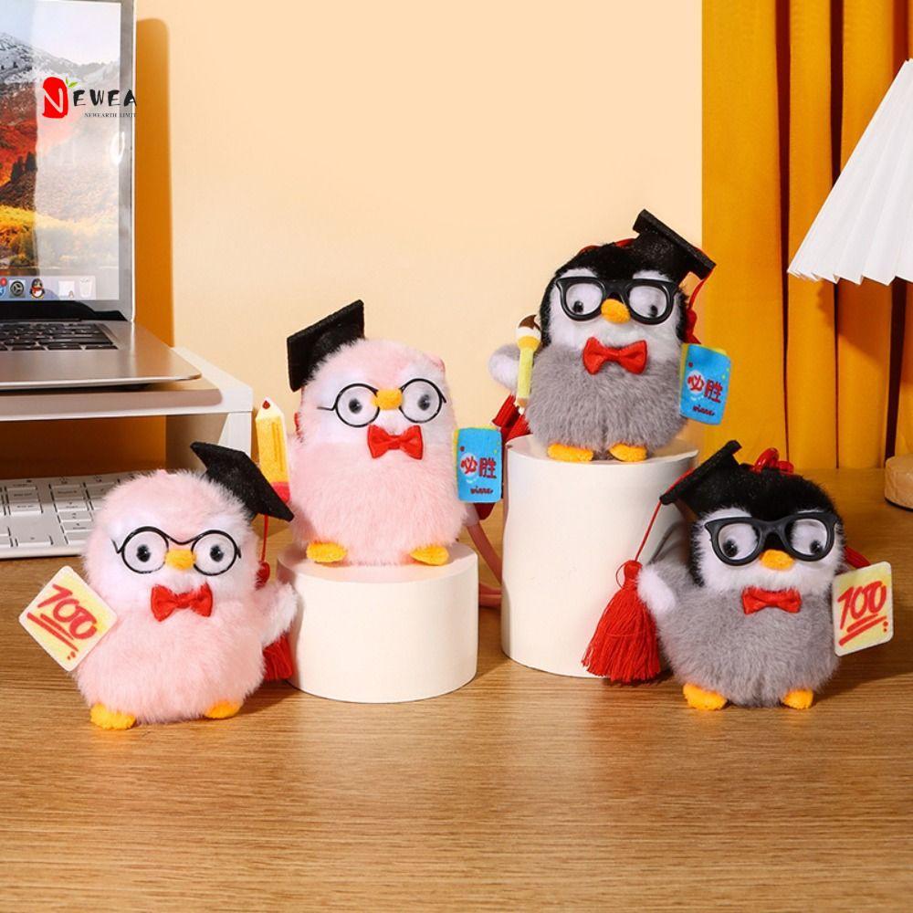 NEWEARTH LIMIT Sang Trọng Penguin Móc Khóa, Bông PP Thoải Mái Mini Penguin Plushie Búp Bê, Đồ Trang 