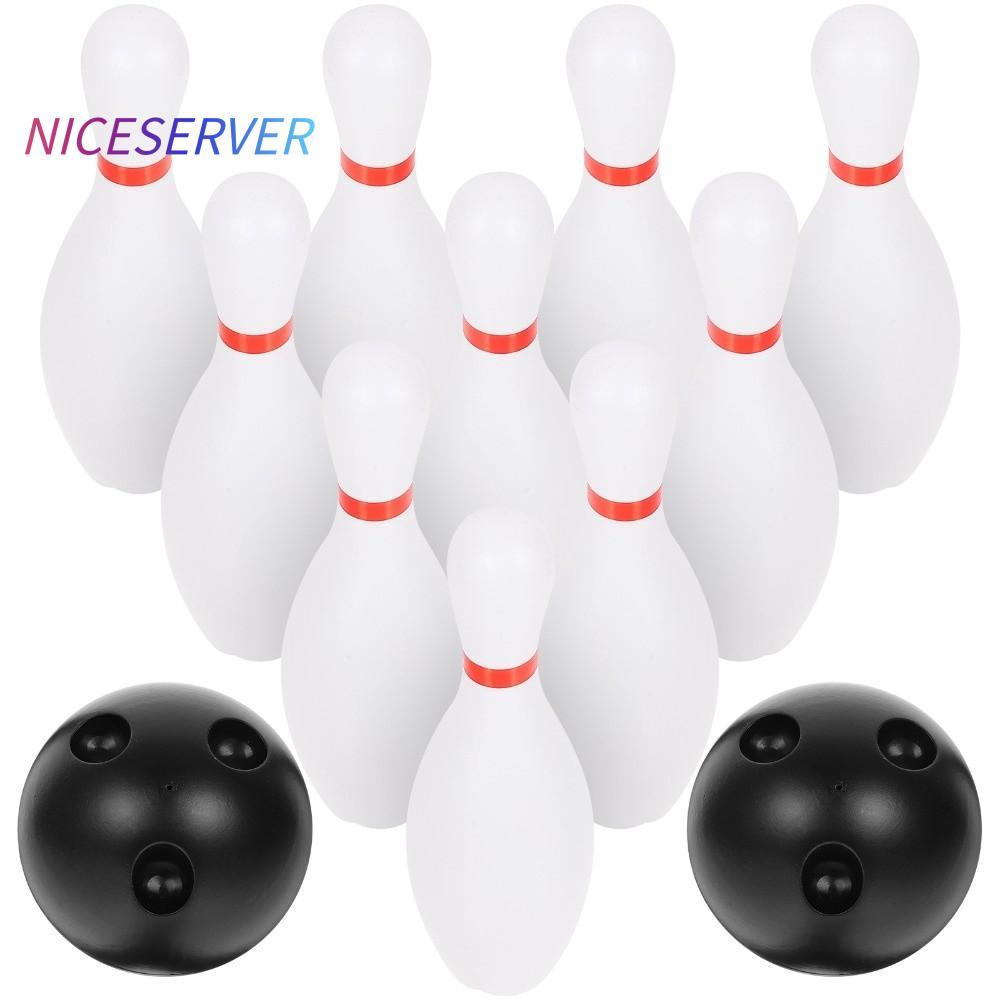 Trò chơi bowling KUAIZII, Bộ đồ chơi bowling màu trắng bằng nhựa, Bộ bowling vui nhộn Đồ chơi tương 