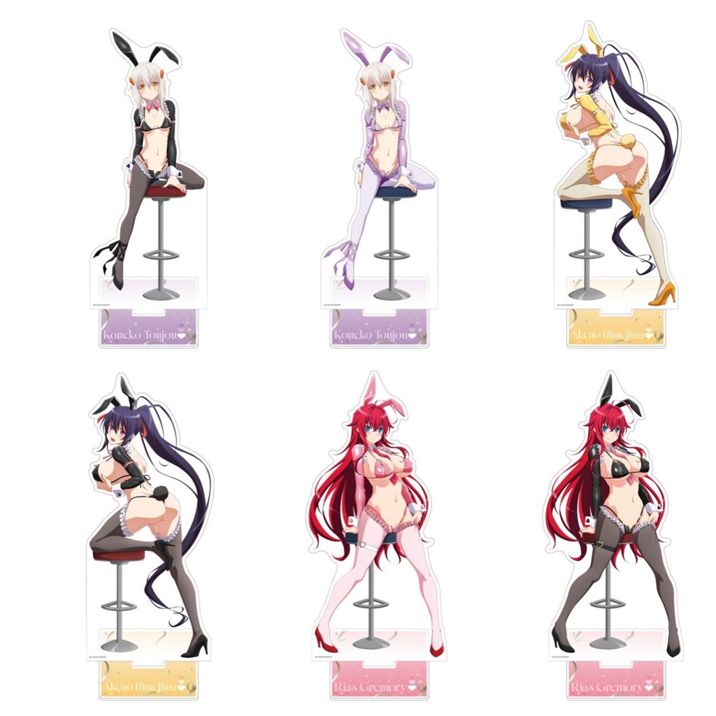 Trường Trung Học D X D HERO Đĩa Trang Trí Bàn Thỏ Ngược Standee Koneko Toujou Bộ Sưu Tập Trang Trí A