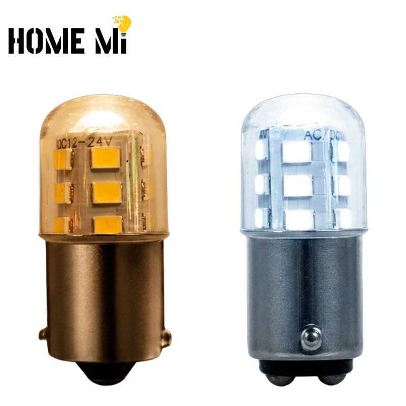 HOME MI Bóng Đèn LED BA15D BA15S 3W Chất Lượng Cao 12V-24V Ánh Sáng Trắng 3000K Ánh Sáng Ấm 6000K