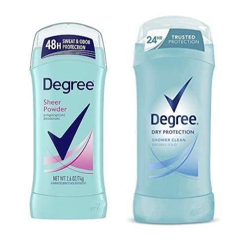 Lăn sáp nữ Degree Antiperspirant Deodorant 74g - Sheer Powder / Shower Clean (Mỹ)