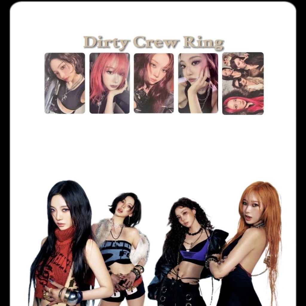 Aespa đơn trở lại thẻ đặc biệt dirtywork ring giselle aespa trung đoàn thẻ