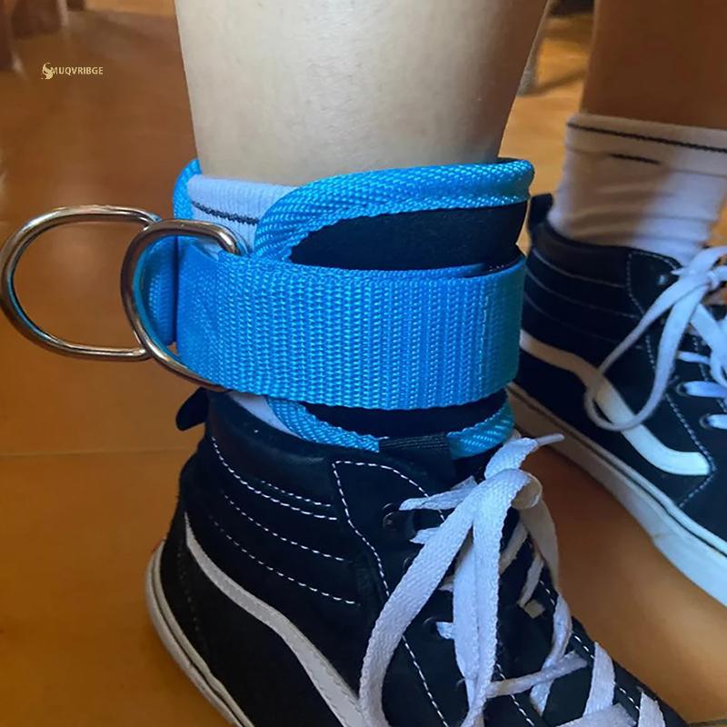 MUQV Dây Đeo Mắt Cá Chân Có Thể Điều Chỉnh Đôi D-Ring Vòng Đeo Mắt Cá Chân Cho Tập Luyện Glutes Chân
