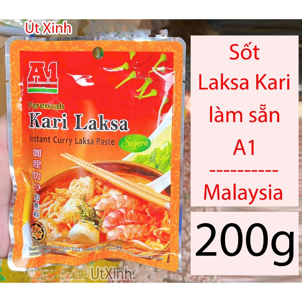 SỐT LAKSA KARI A1 200G - MALAYSIA INSTANT CURRY LAKSA PASTE (XỊN)