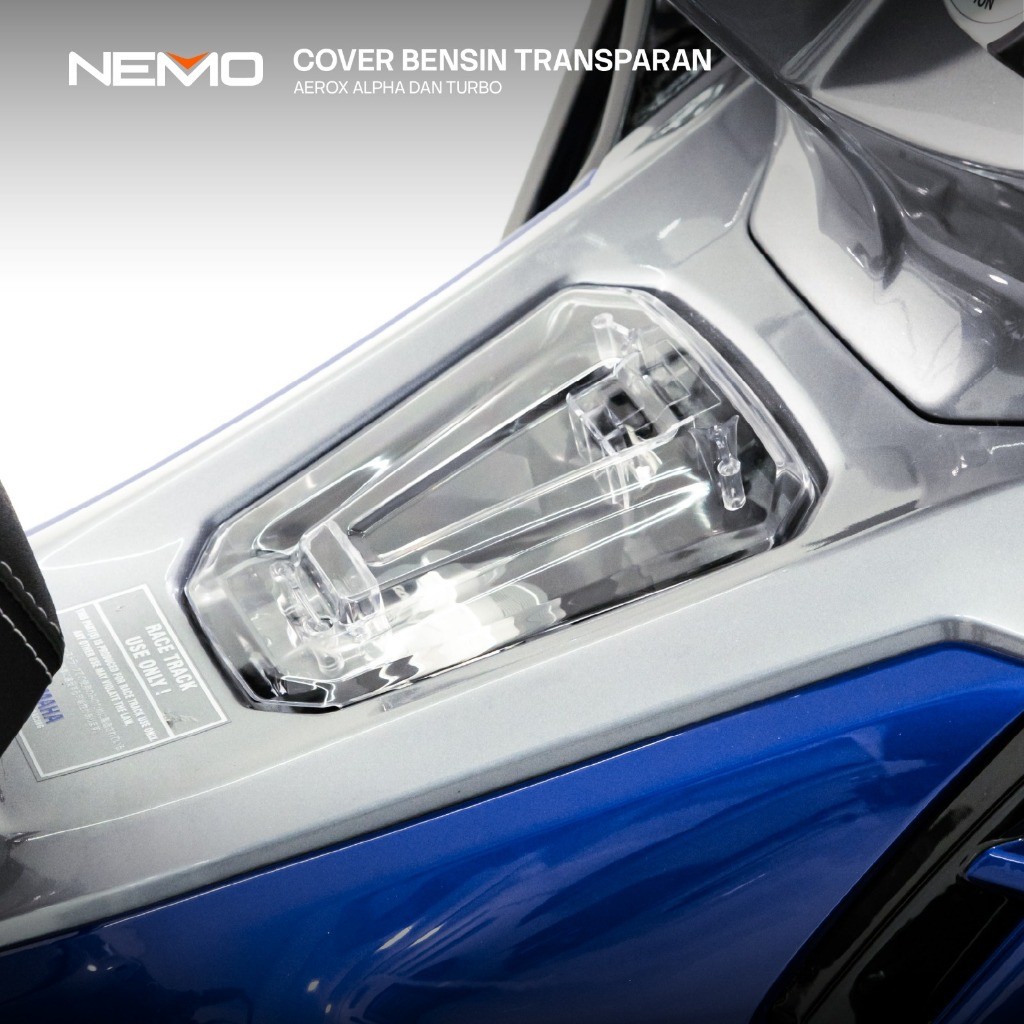 Ốp Nắp Bình Xăng NEMO Trong Suốt Cho Yamaha NVX V3 Tiêu Chuẩn Và NVX V3 Thể Thao SP/GP Chính Hãng