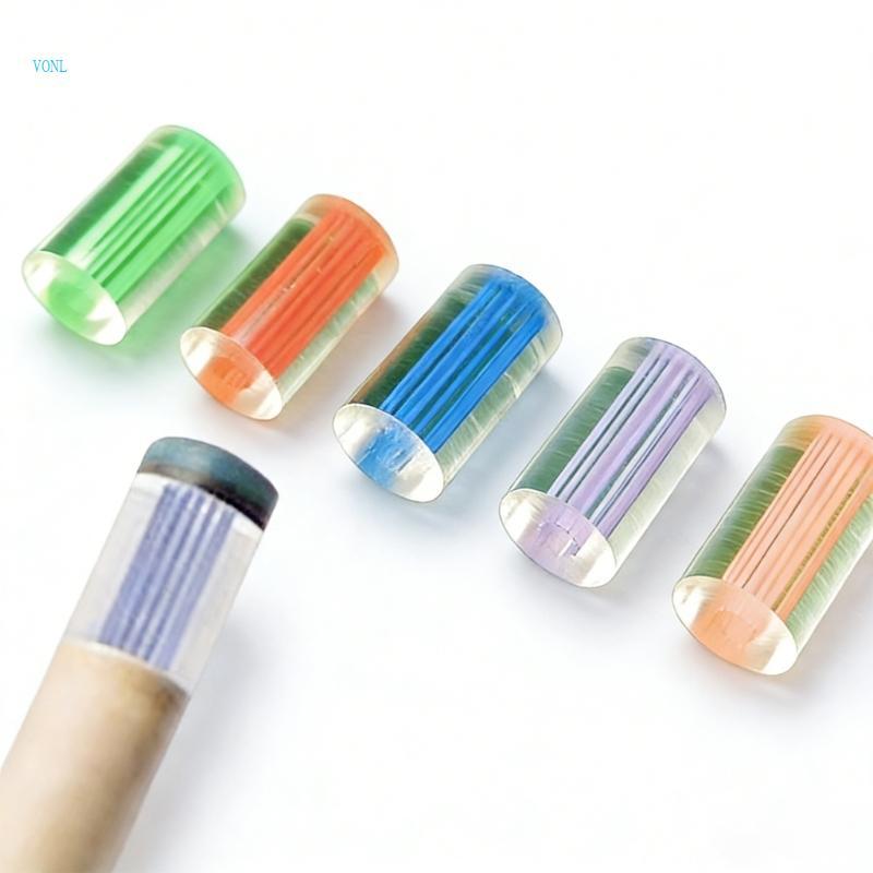 Vonl 4 Bida Cue Ferrule Snooker Pool Stick Tip Acrylic Pool Cue Ferrule Unfinished Professional Bida