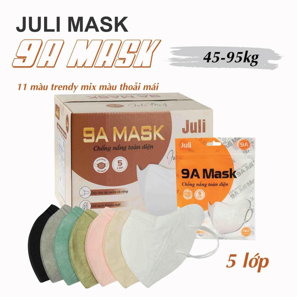 100-200 CÁI KHẨU TRANG 9A JULI CHE NẮNG TOÀN PHẦN  {9A HÀNG 5 LỚP} MẪU MỚI Phụ Kiện Nữ Che Mặt