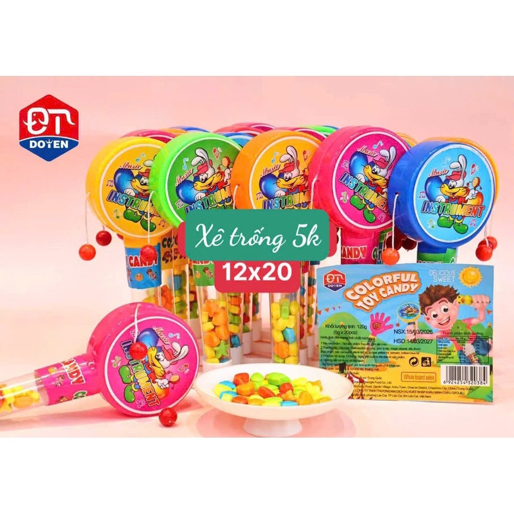 Khay 20c kẹo xê trống xê vịt 5k