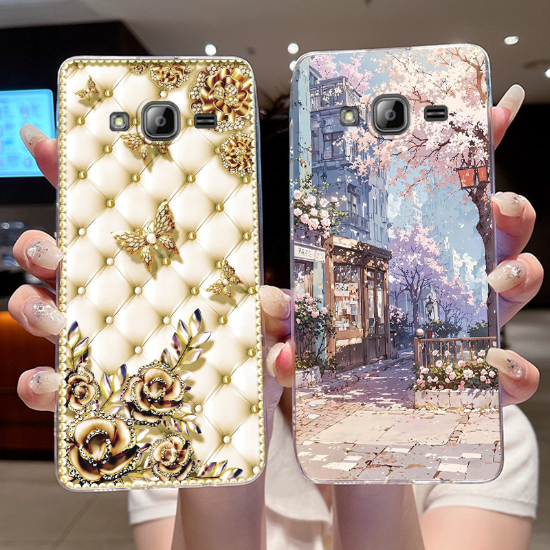 Ốp Điện Thoại Dễ Thương Nhiều Màu Sắc Cho Samsung Galaxy J3 2016 / J310 Vỏ Mềm TPU Trong Suốt Cho Sa