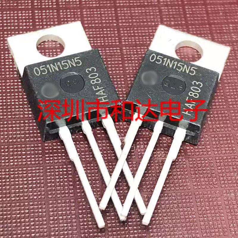 5 chiếc 051N15N5 TO-220 IPP051N15N5 TO220 N-Channel 120A / 150V MOSFET Transistor mới nguyên bản