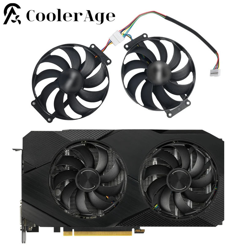 IFDC10H12S9-C RTX 2060 SUPER 2070 GTX1660 Ti Quạt Làm Mát Cho ASUS GTX 1660 1660Ti DUAL EVO OC RTX20
