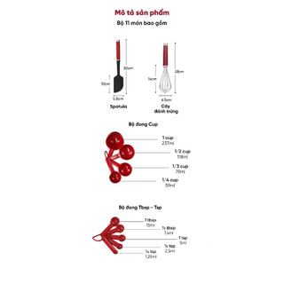 Bộ Dụng Cụ Làm Bánh KITCHENAID - 11 Món