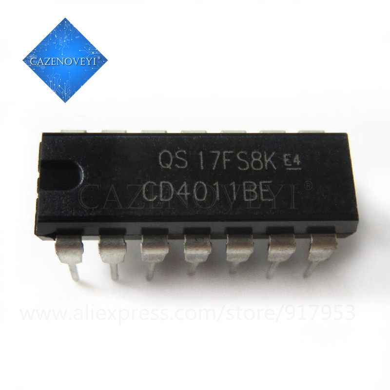 10 Mảnh CD4011BE CD4011 DIP-14 4011 QUAD 2 INPUT NAND GATE IC chip