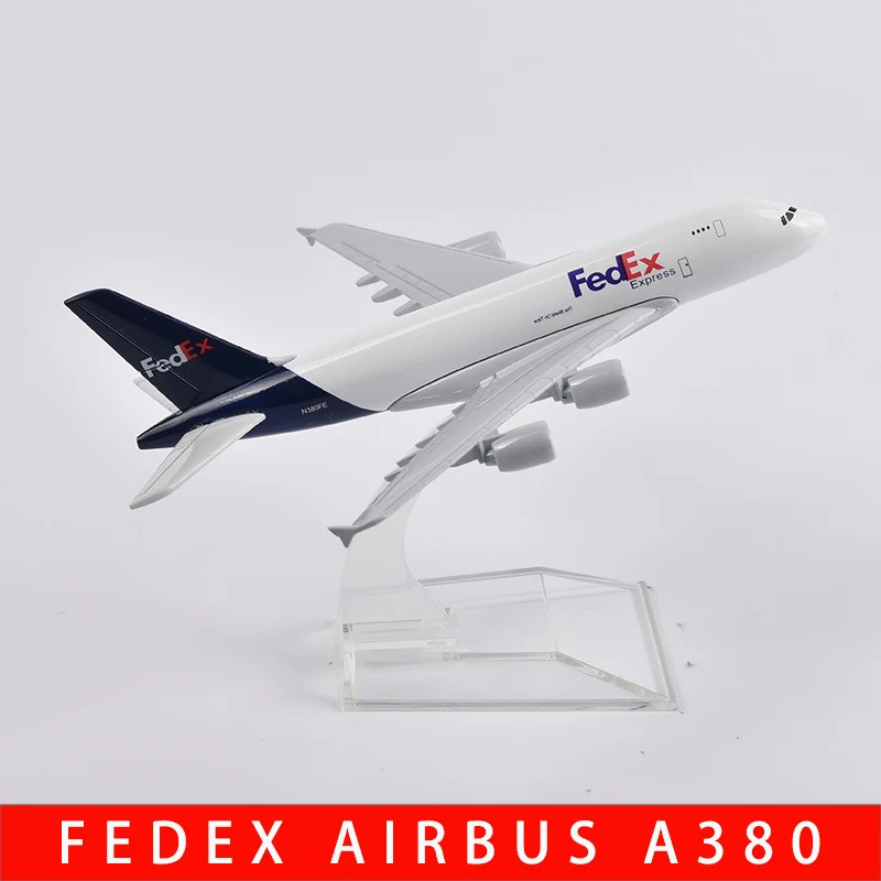 JASON TUTU 16cm A380 FEDEX EXPRESS Máy Bay Hàng Không Mẫu Máy Bay Planel Máy Diecast Kim Loại Tỉ Lệ 