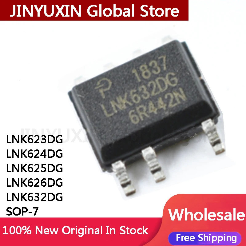 5 Chiếc LNK623DG LNK623 623DG LNK624DG 624DG LNK625DG 625DG LNK626DG 626DG LNK632DG SOP-7 IC Chip Cò