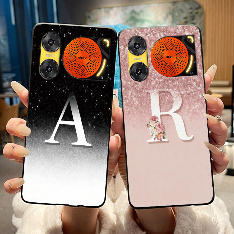 Chữ Đẹp Có Hoa Ốp Lưng Điện Thoại ZTE Nubia Music 2 Silicon Mềm Màu Đen Vỏ Chống Trầy Xước Nubia Mus