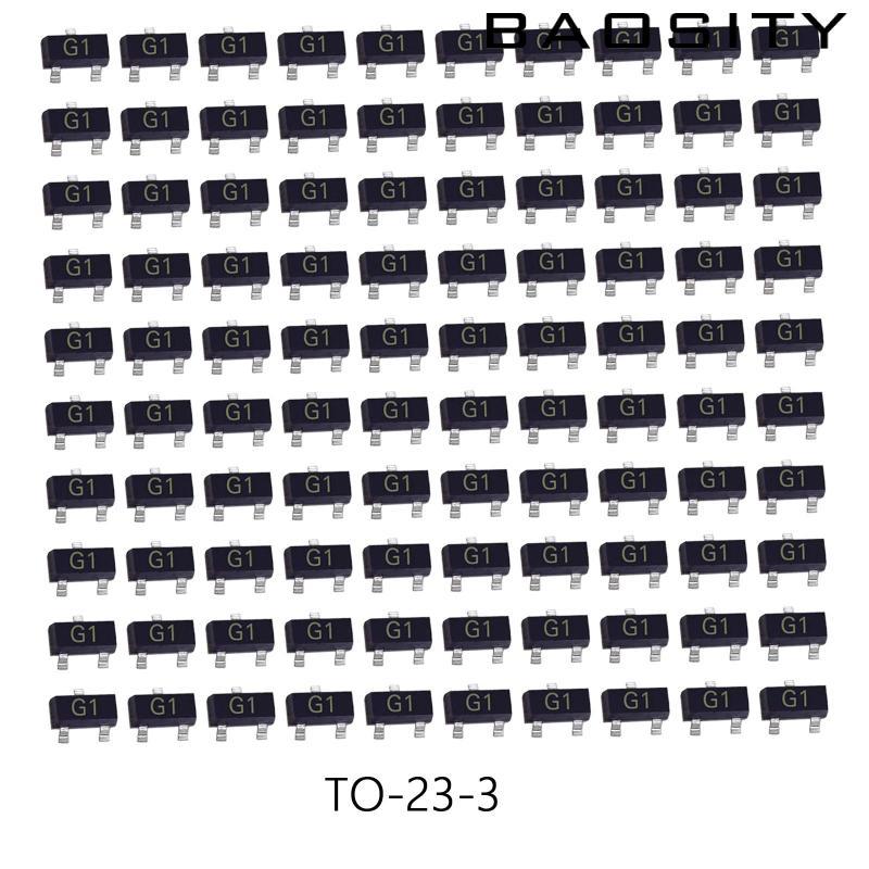 100 Chiếc SMD Transistor Bề Mặt Gắn NPN Transistor Thiết Thực to-23-3 MMBT5551LT1G Cho Mạch Điều Khi