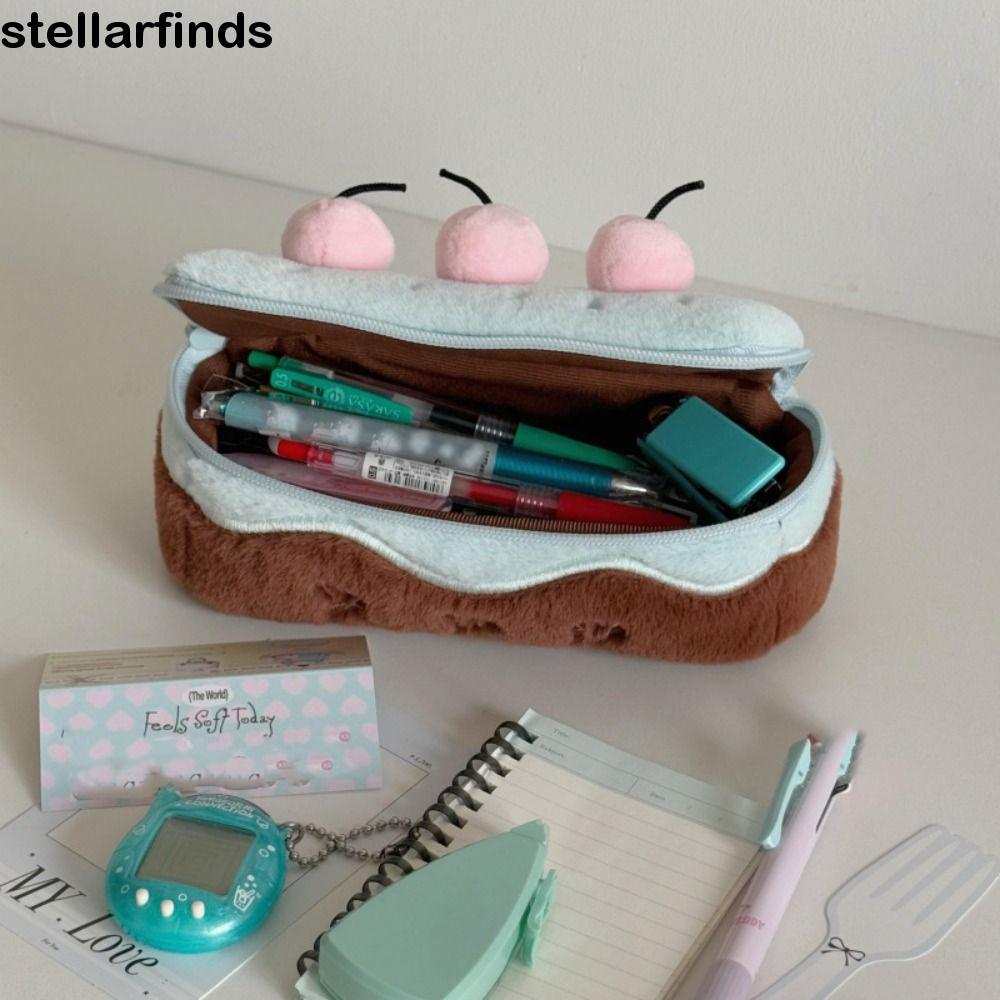 Hộp Đựng Bút Chì Kawaii QWDLID, Túi Đựng Bút Anh Đào Sang Trọng Bánh Dung Tích Lớn, Hộp Đựng Trang Đ