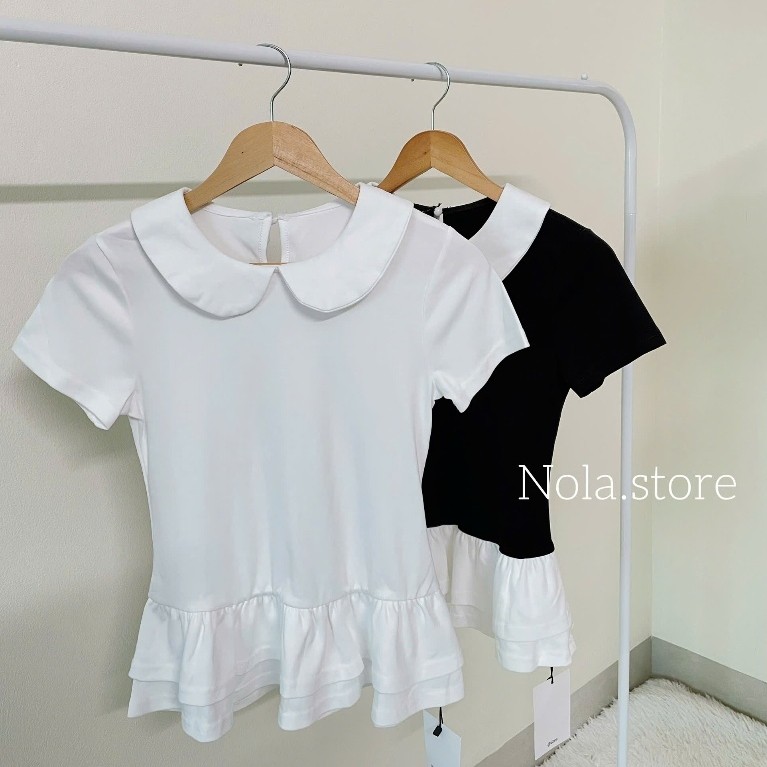 Nola.store/ Áo thun nữ cổ sen thắt eo