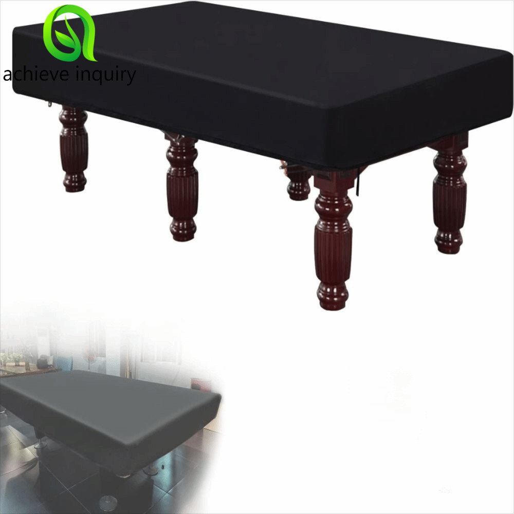 ACHIEVE INQUIRY Pool Table Cover, 210D 7FT / 8FT / 9FT Bidas Table Dust Cover, Vải Oxford Chống Nắng