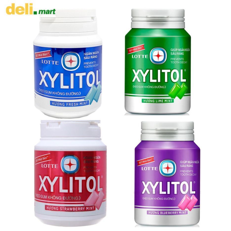 KẸO GUM LOTTE XYLITOL 4 HƯƠNG VỊ
