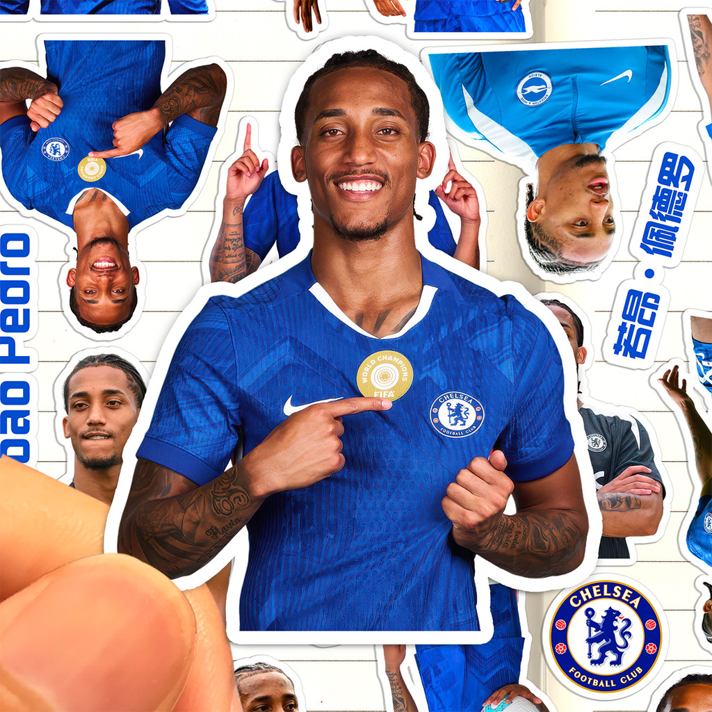 Ru Joao Pedro Sticker HD Chống Thấm Nước Chelsea Cầu Thủ Bóng Đá Joao Pedro Bộ Sưu Tập Miếng Dán Tra