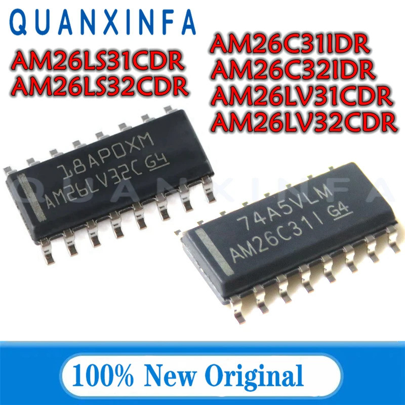 10 CÁI AM26C31IDR AM26C32IDR AM26LS31CDR AM26LS32ACDR AM26LV31CDR AM26LV32CDR AM26LV31C AM26LV32C AM