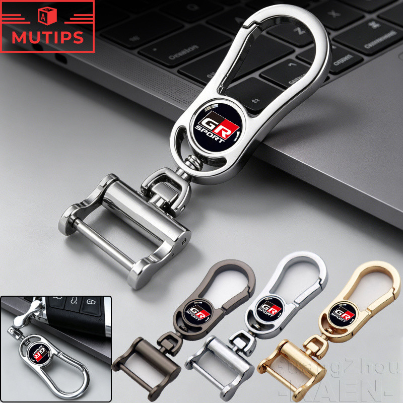 Toyota GR Hợp Kim Kẽm Móc Khóa Nam Nữ Móc Chìa Khóa Xe Hơi Đơn Giản Móc Khóa Mặt Dây Chuyền Cho 86 Y