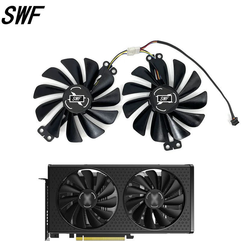 -95MM FY010010M12LPA FDC10U12S9-C RX6600 6600XT Quạt Card Đồ Họa Cho XFX Radeon RX 6600 XT Chơi Game