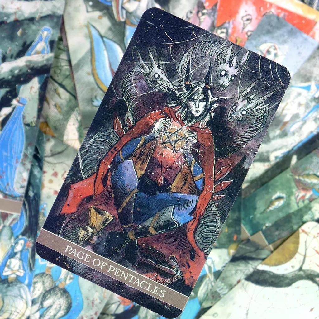 2026 Sản phẩm mới Worlds Tarot Four Worlds Tarot Anime Phong cách đen tối Fantasy Tarot.Xcm Sheet Xc