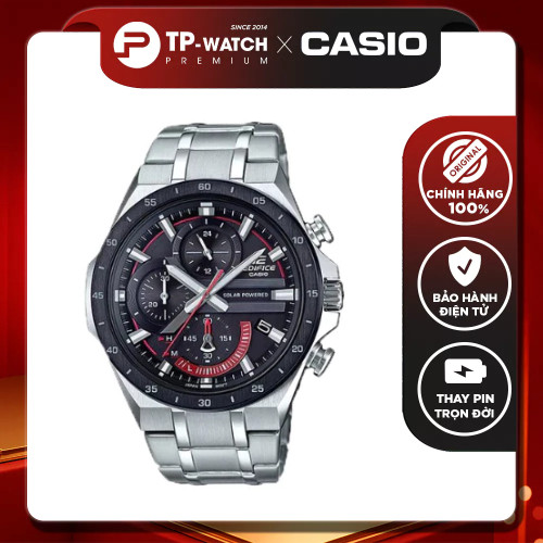 Đồng Hồ Nam Dây Thép Casio Edifice EQS-920DB-1AVUDF - Năng lượng mặt trời - EQS-920DB-1A