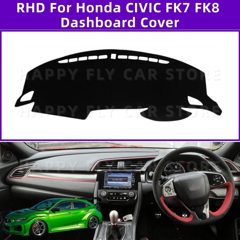 Thích hợp cho RHD HONDA CIVIC TYPE-R FK8 FK7 2017-2021 Vỏ bảng điều khiển chống trượt ô tô Tránh miế