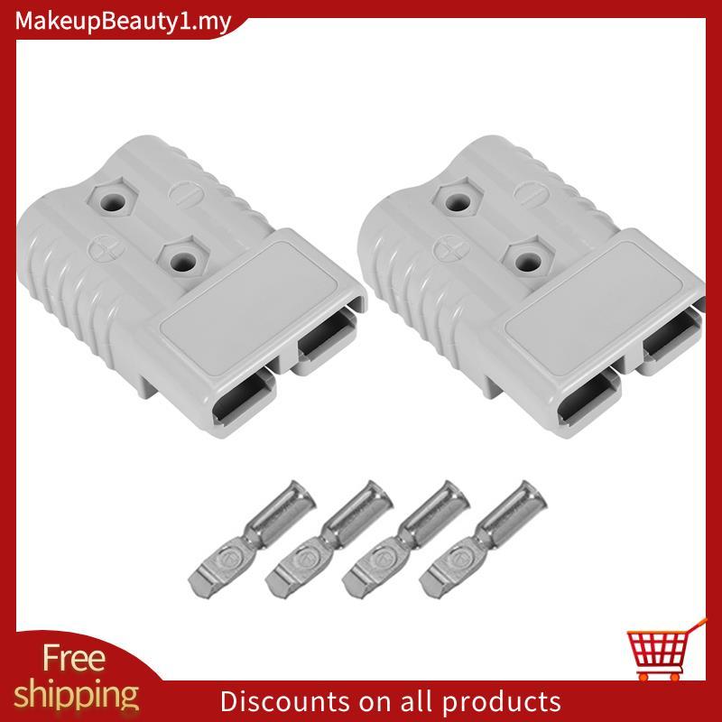 2 Miếng Cắm Kết Nối Nhanh 175A 600V Pin Kết Nối Nhanh Cắm Điện Kết Nối Tời Màu Xám Cho Tối Đa 1AWG D