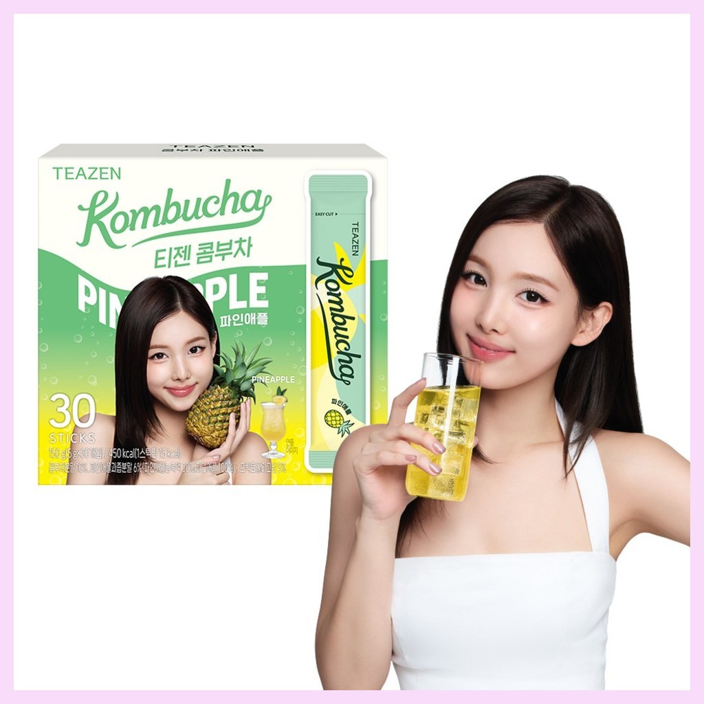 [teazen] Dứa Kombucha, 30 que, 150g / Kombucha Hàn Quốc / Hương dứa / Chính hãng 100% của Seoul unni